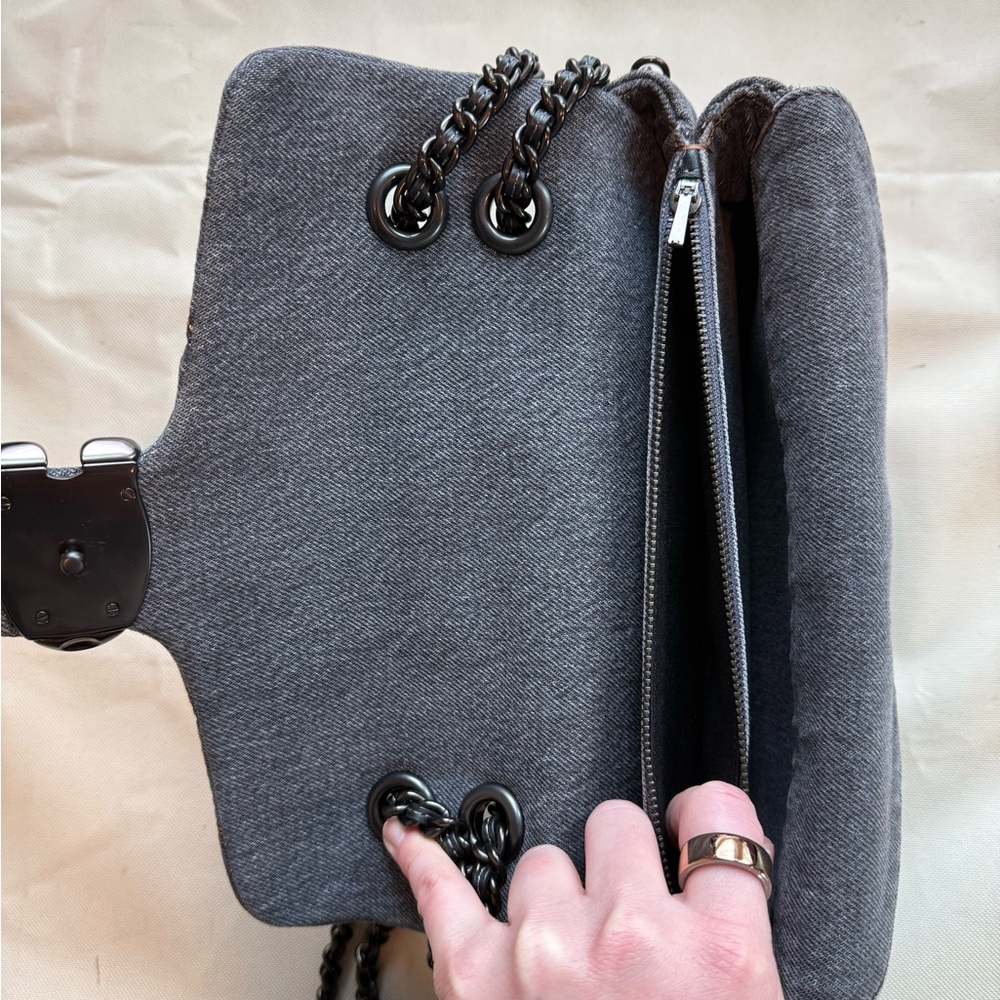 Coach Black Pebble Tabby Quilted Shoulder Bag - Picture 8 of 11